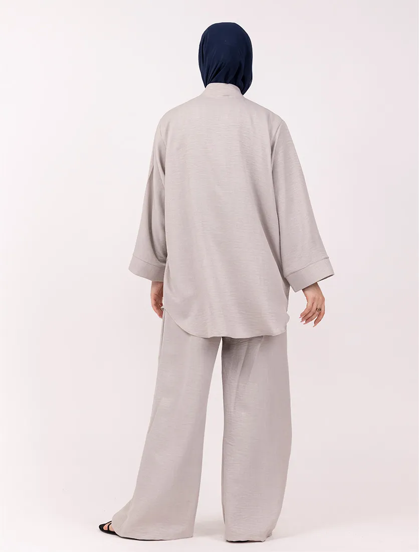 Stone Linen Feel Co Ord